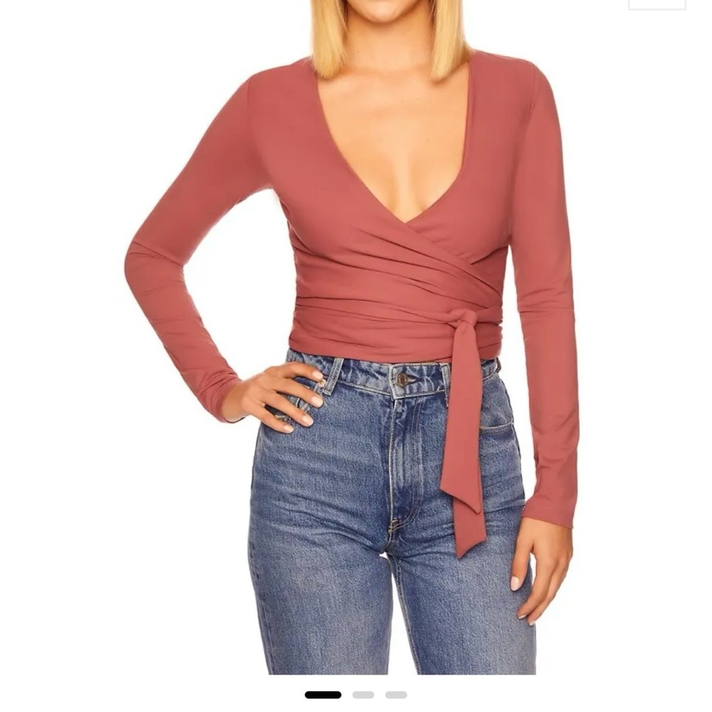 Susana Monaco Ballerina Wrap Top NWT size XS